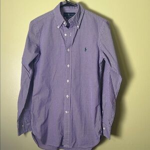Ralph Lauren Men's Purple Gingham Shirt